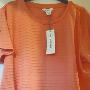 Liz Claiborne coral top. XL. NWT.